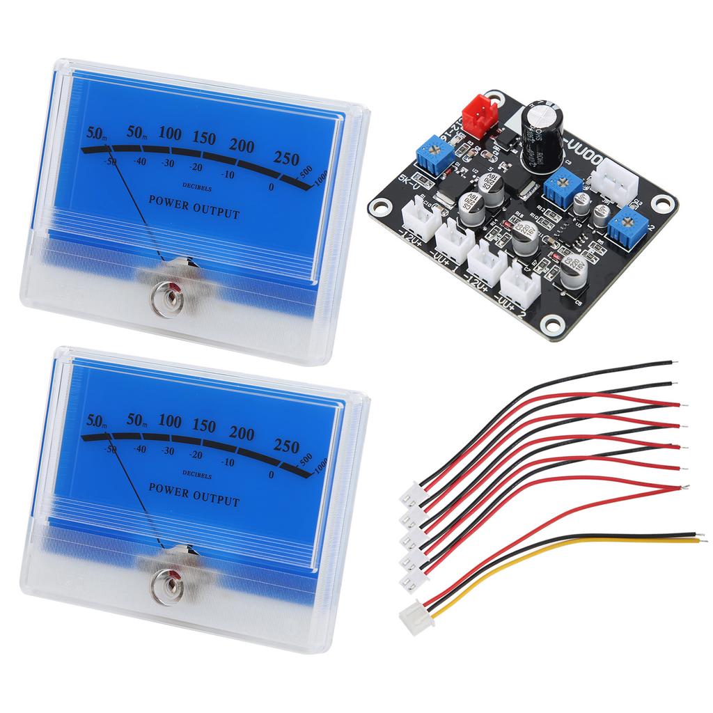 TS DB90A L 2PCS VU Meter Sound Level Meter Driver Board with Backlight for DIY Recording Studio