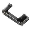 RC Front Bumper Mount Brass Front Bumper Servo Mounting Bracket Stand for SCX10 II RC Crawler Cars Black