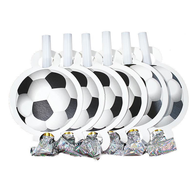White Football Party Supplies: Disposable Tableware Set with Plates, Cups, and Napkins for Boys' Birthday