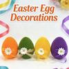 with Flower Bow Flocked Easter Eggs Colorful Easter Egg Ornaments  Spring Party Decor