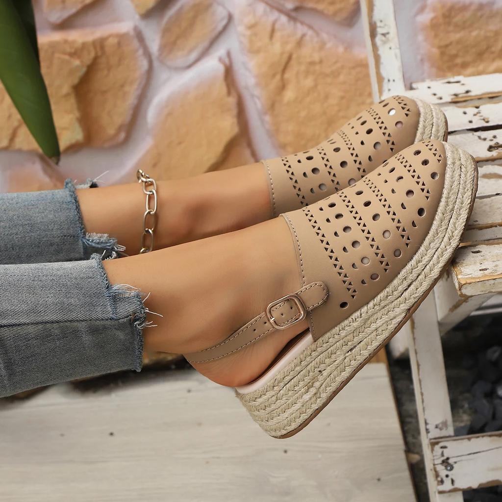 Fashion Women Sandals 2025 New Summer Casual Platform Sandals Out Breathable Sandals Outdoor Lightweight Comfortable Shoes for Women