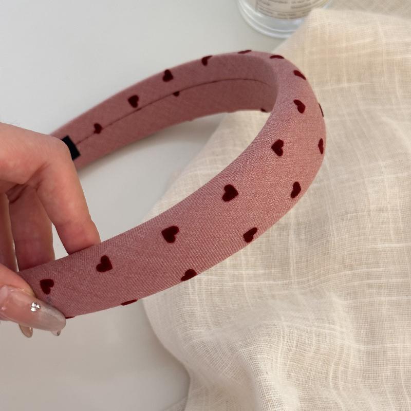 New Love Headbands For Woman Girl Sweet Elegant Hair Hoop Heart Shape Sponge Thickened Hair Band Female Fashion Hair Accessories