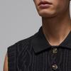 Jordan Sport Solid Color Button Loose Sleeveless Sweater Men sweater HQ8687-010
