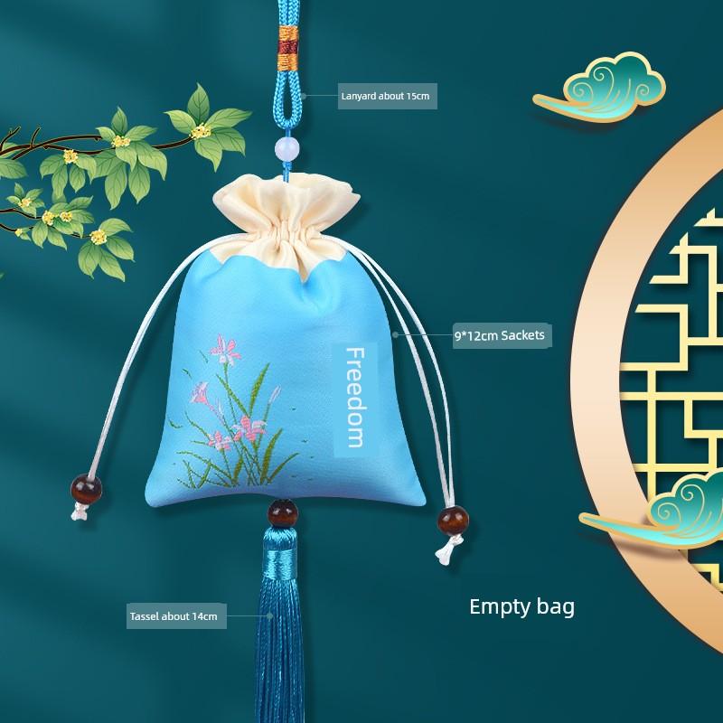 Dragon Boat Festival Sachet Perfume Bag Bag Bag Handmade DIY Pendant Mosquito Repellent Bag Argy Wormwood Chinese Ancient Style Pouch Embroider Empty