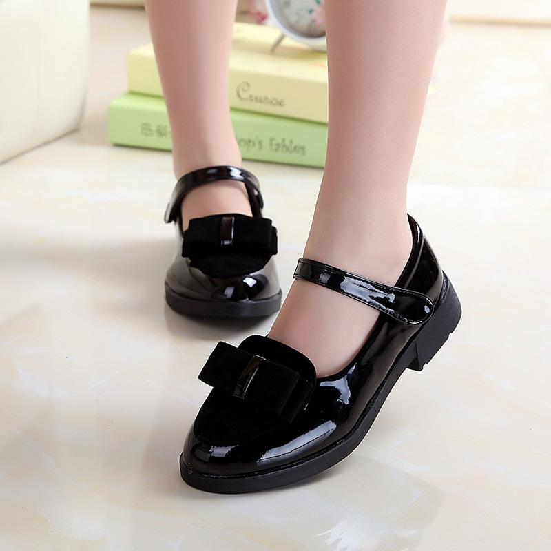 Bailarinas para Niñas Zapatos de Princesa para Niños con Lazo Dulces Mary Janes para Niños Elegante Clásico Estilo Británico Moda