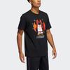 Adidas X Lego X James Harden Fun Block Print Basketball Short Sleeve T-Shirt Men Tops Black GU2714
