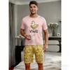 Kids Set Funny Duck Printed Kids T-shirt and Shorts 2 Piece Set Summer Casual Outdoor Boys and Girls Outfit Kids Clothing