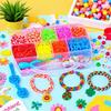 Kit Colorido de Pulseira de Elástico DIY para Crianças: Brinquedo Educacional Patchwork