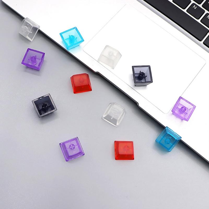 10Pcs Transparents PC Original Height Keycaps Mechanical Keyboards Keycaps Matte Frosteds Keycaps For Game Lovers