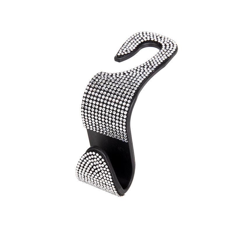 Rhinestone Car Seat Back Hook Bling Diamond Hanger Auto Back Universal Headrest Mount Storage Holder Car Interior Accessories