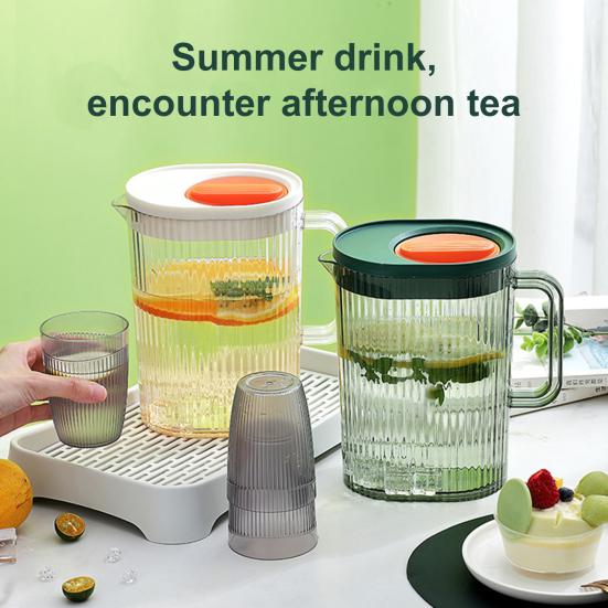 

Кувшин для воды объемом 2000 мл с крышкой, без содержания бисфенола А, точная мерная линейка, контейнер для воды с V-образным носиком, чайник для воды белый