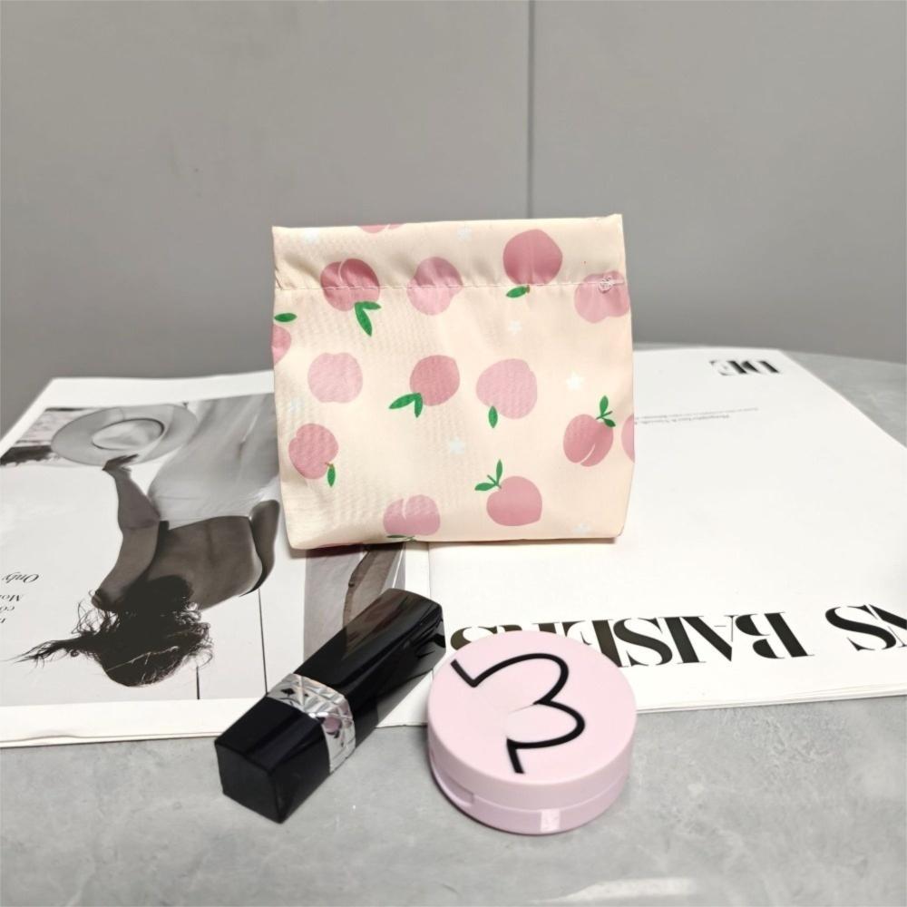New Portable Makeup Storage Bag Cotton Compact Coin Money Bag Automatic Closure Sanitary Napkin Organizer Travel