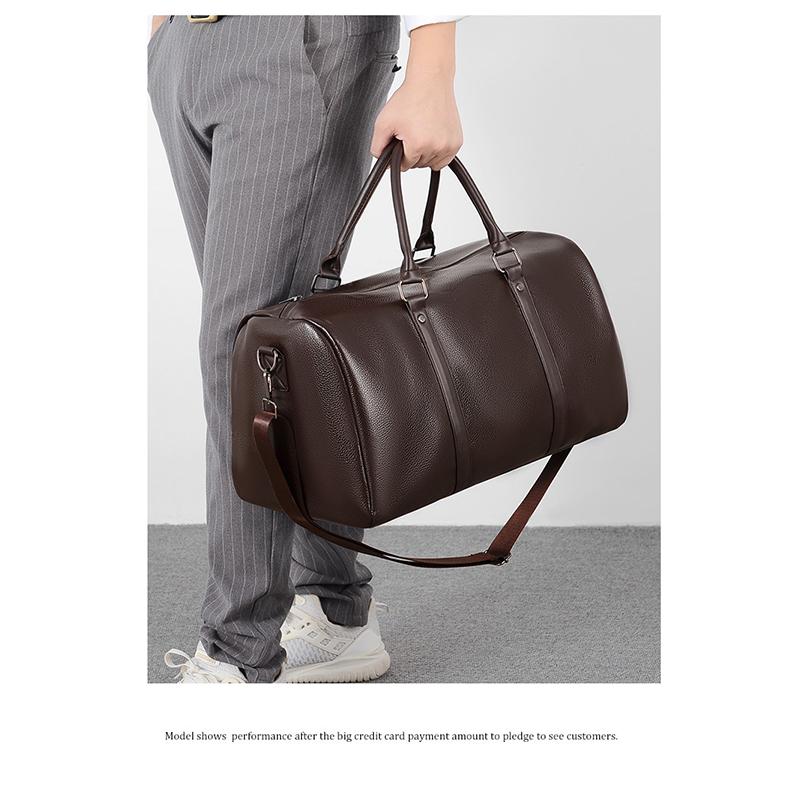 Business Leisure Travel Bag Large-capacity One-shoulder Luggage Messenger Bag Fashion Sports Wear-resistant Retro Business Travel Handbag