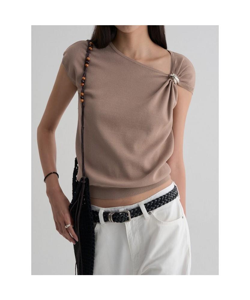 8SECONDS Metal Embellished Sleeveless Pullover Brown