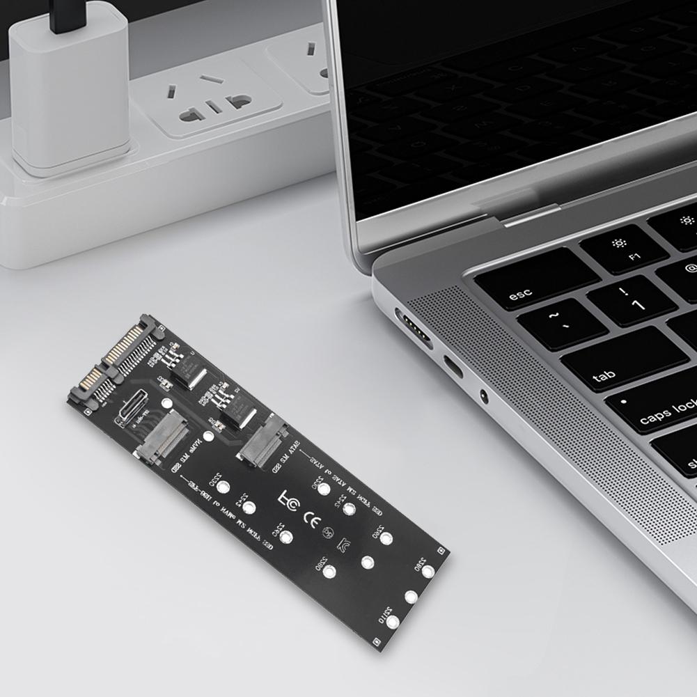 M.2 SSD To Sata Adapter Card Dual Protocol Adapter Card NVMe M.2 NGFF To SFF-8611 Expansion Card Fit for PC Desktop Mainboard