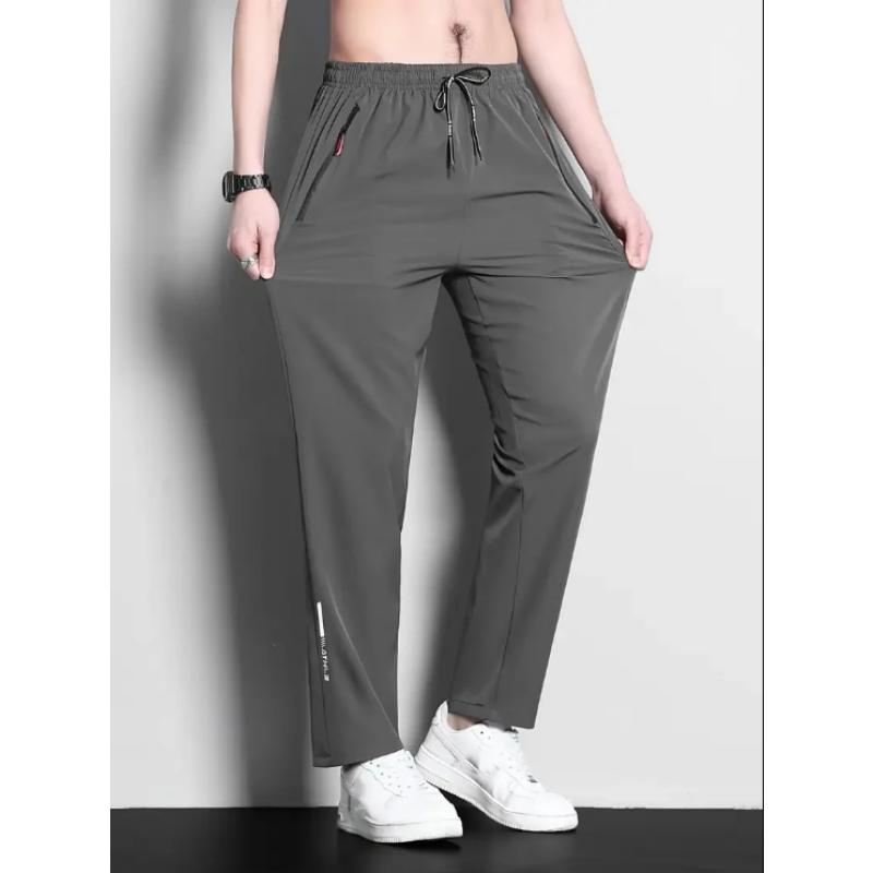 Men's Casual Pants, Men's Trousers, Men's Sports Pants, Thin Jogging Pants, Fashionable Print, Suitable for Daily