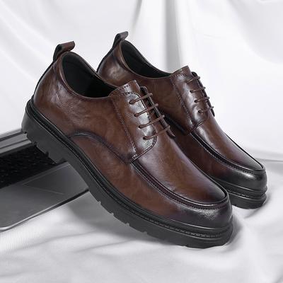 ModaErkek Deri siyah Ayakkabılar Moda Derby Erkek iş Resmi Ayakkabılar Düğün Erkek Oxford Klasik Ofis Deri Ayakkabılar erkekler için