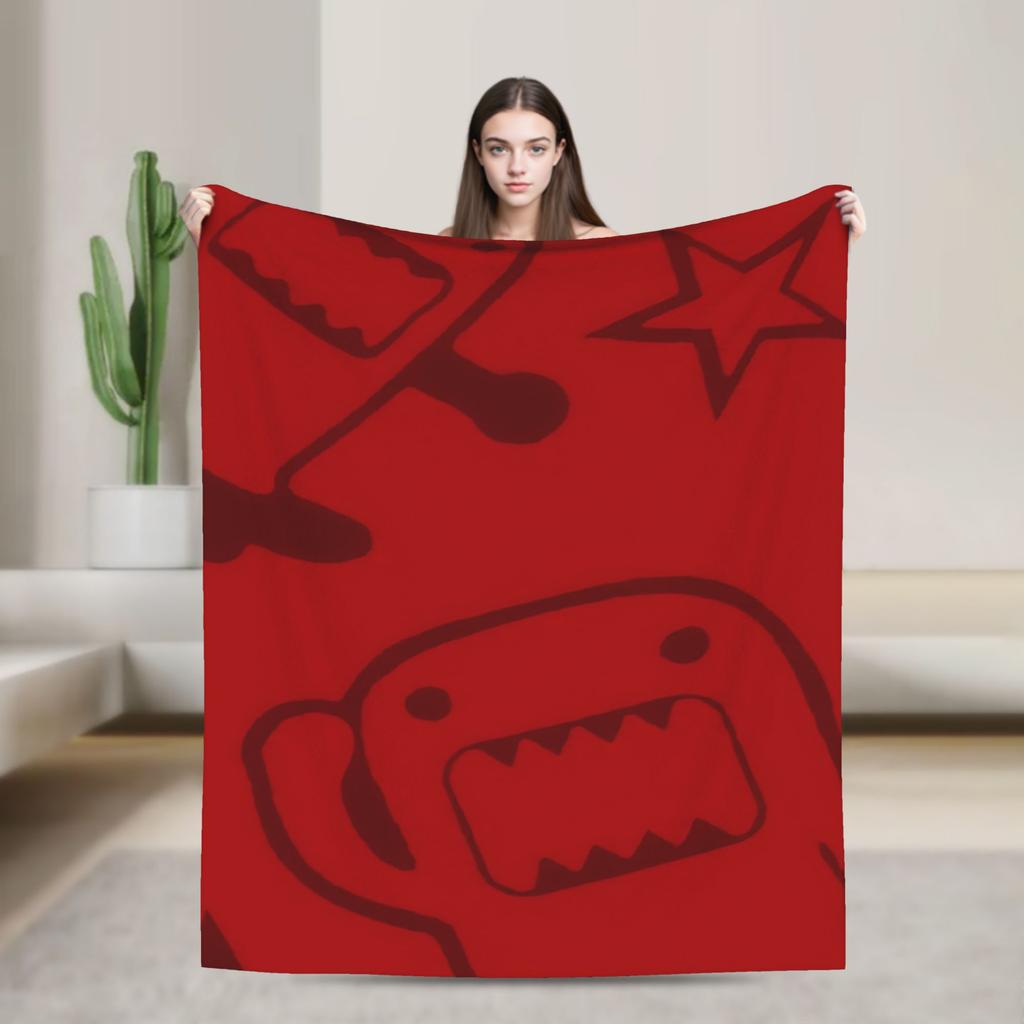 Domo Kun Accessories Blanket Soft Fleece Throw Blankets Comfortable Bedding Throws