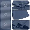 Men's Linen Short Sleeve T-Shirt Beach Casual Hooded Shirt Pure Color Shirt Comfortable Lightweight Breathable Summer Top