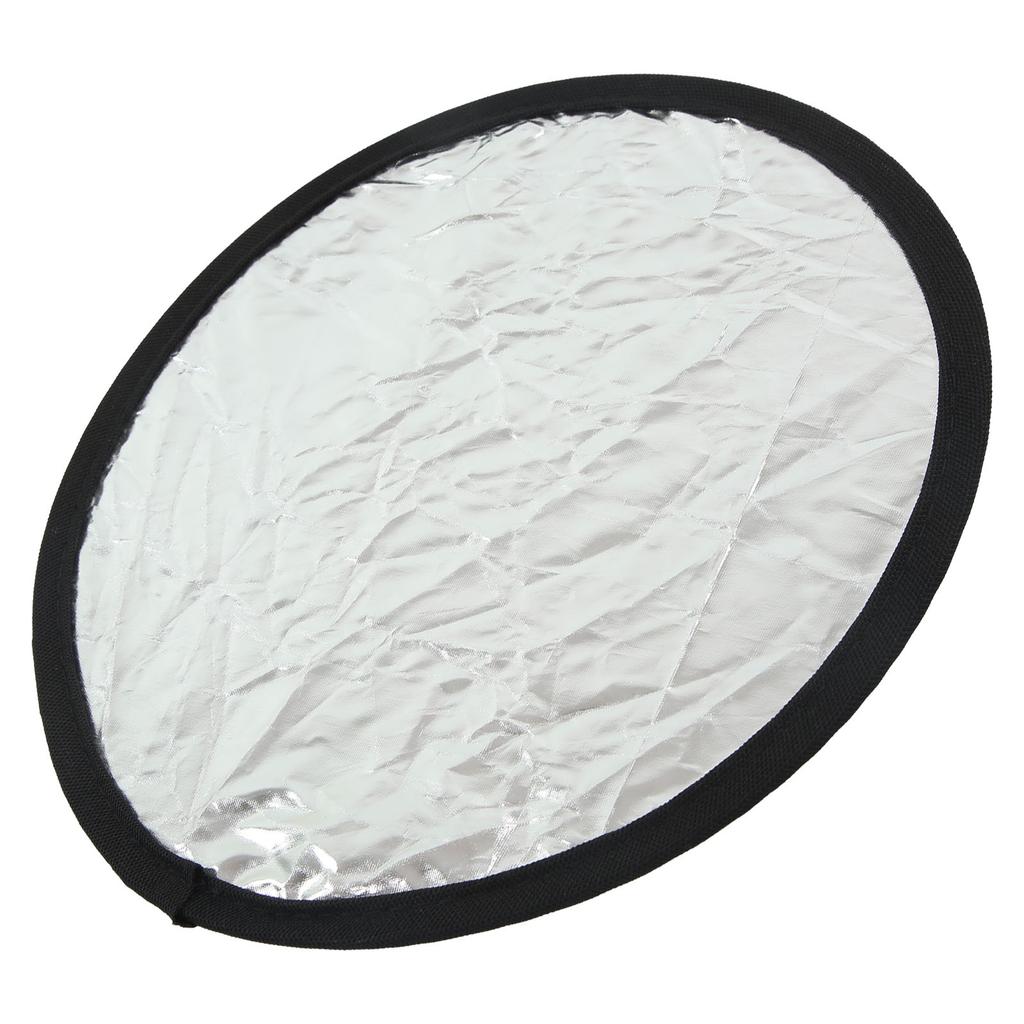 Silver White 2 In1 Reflector Portable Round Photography Light Reflector for Live Lighting