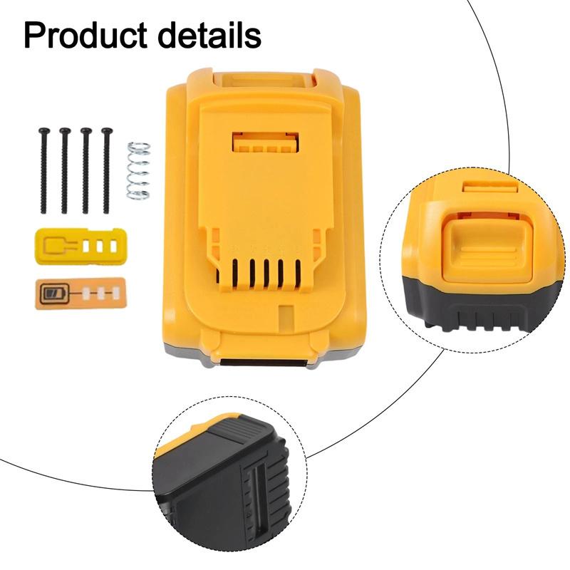Pro příslušenství nářadí Dewalt Plastové pouzdro na Li-Ion baterii Pro Xr 18V 20V Dcb183 Dcb203 Dcb204 Dcb200 Plášť Kryt Pouzdro Díly