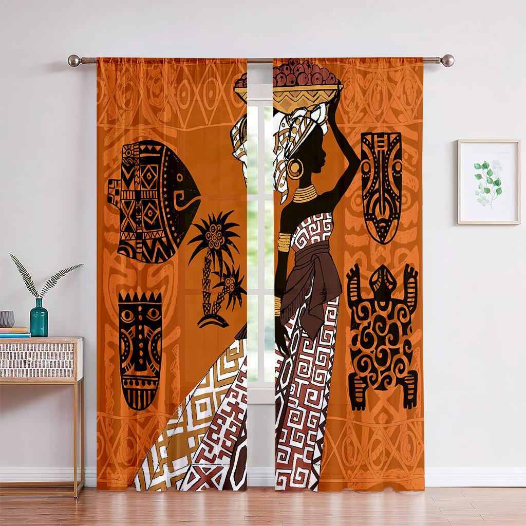 

2 шт. индийский креативный мультфильм иллюстрации шторы карниз сумка шторы кухня спальня окна шторы детская комната W50xH140(CM)x2PCS&Grommet Top