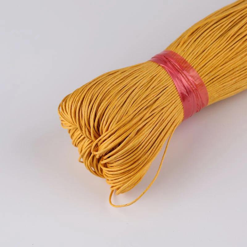 Crushed Ice Texture Colorful Pu Strap Findings Round Faux Leather Cord String Weaving Rope Diy Necklace Bracelet Making 45M 2Mm