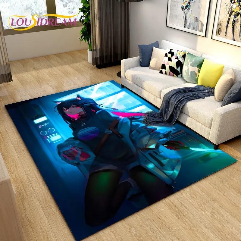 Zero Two DARLING In The FRANXX Anime Area Rug,Carpet Rug for Living Room Bedroom Sofa Doormat Decoration, Kid Non-slip Floor Mat