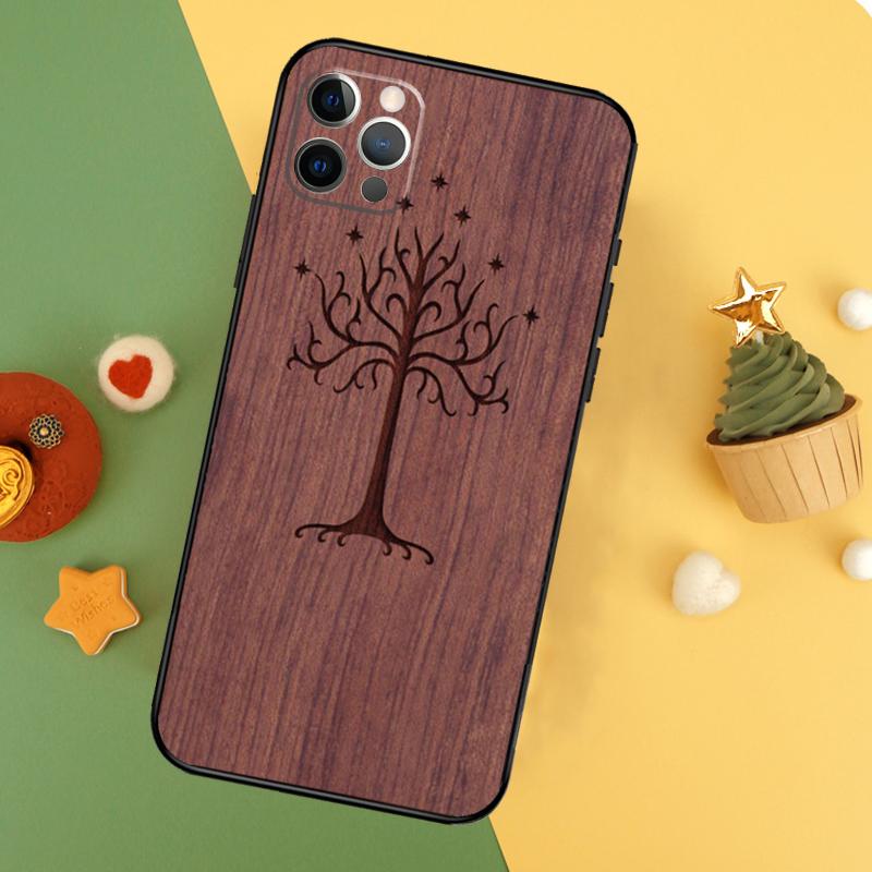 

Tree Flower Bamboo Wood Phone Case For iPhone 17 16 14 13 12 11 15 Pro Max 12 13 Mini 16E 17 Air Shockproof Cover iPhone 13