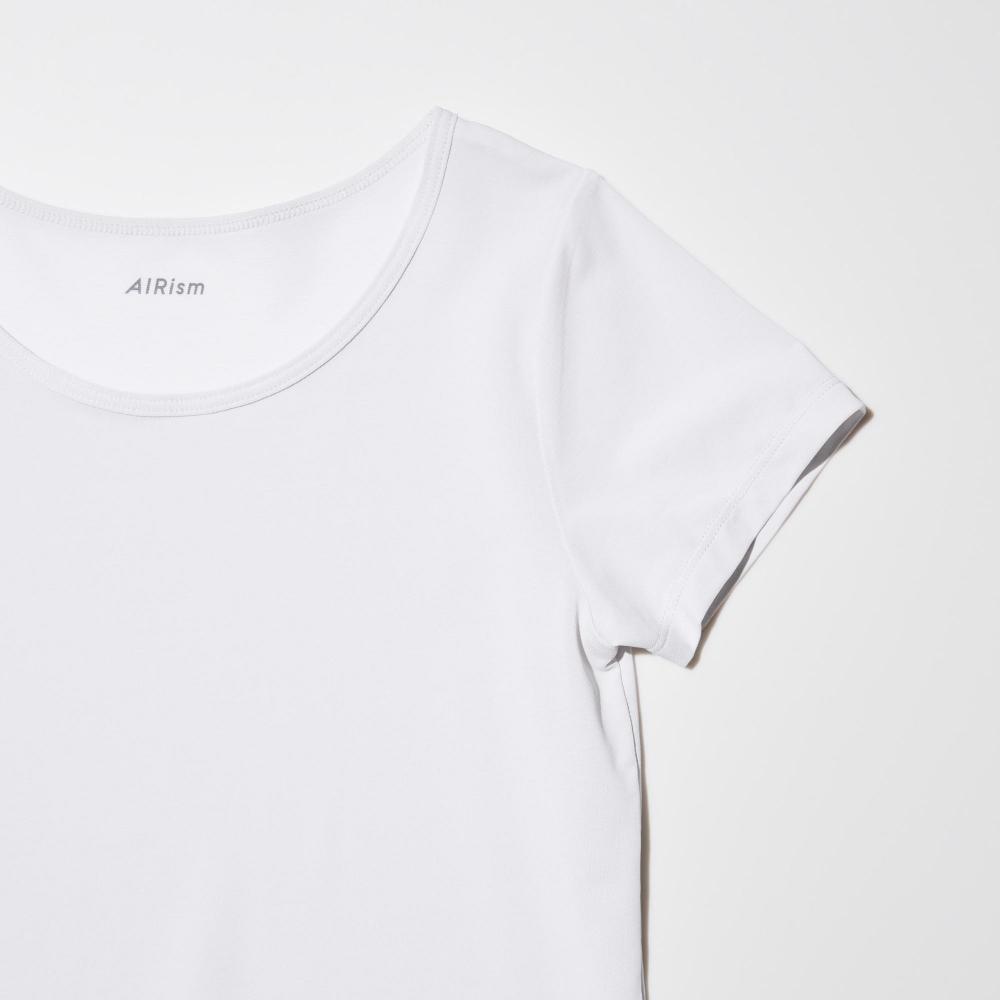 Футболка UNIQLO JAPAN Air Rhythm Mesh U-образным вырезом с короткими рукавами 09 BLACK/160 — фото 6