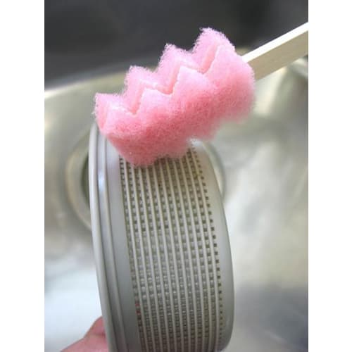 Sowa Recycle Drain Cleaning Brush, Pink, Approx. 20cm Tall, Drain Slime Removal Brush, Pack of 4, BC774