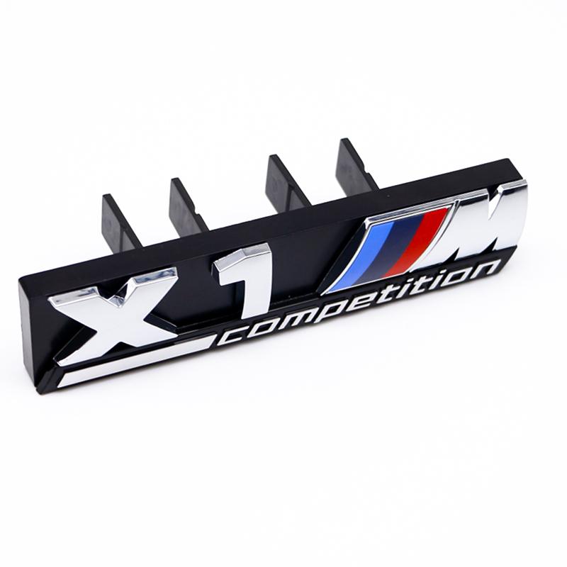 1Pc 3D ABS X Badge Car Front Grille Badge Sticker Auto Accessories For BMW M2 M X3 M4 X5M M6 M7 F48 G01 E84 E83 F39 F10 F30 G11