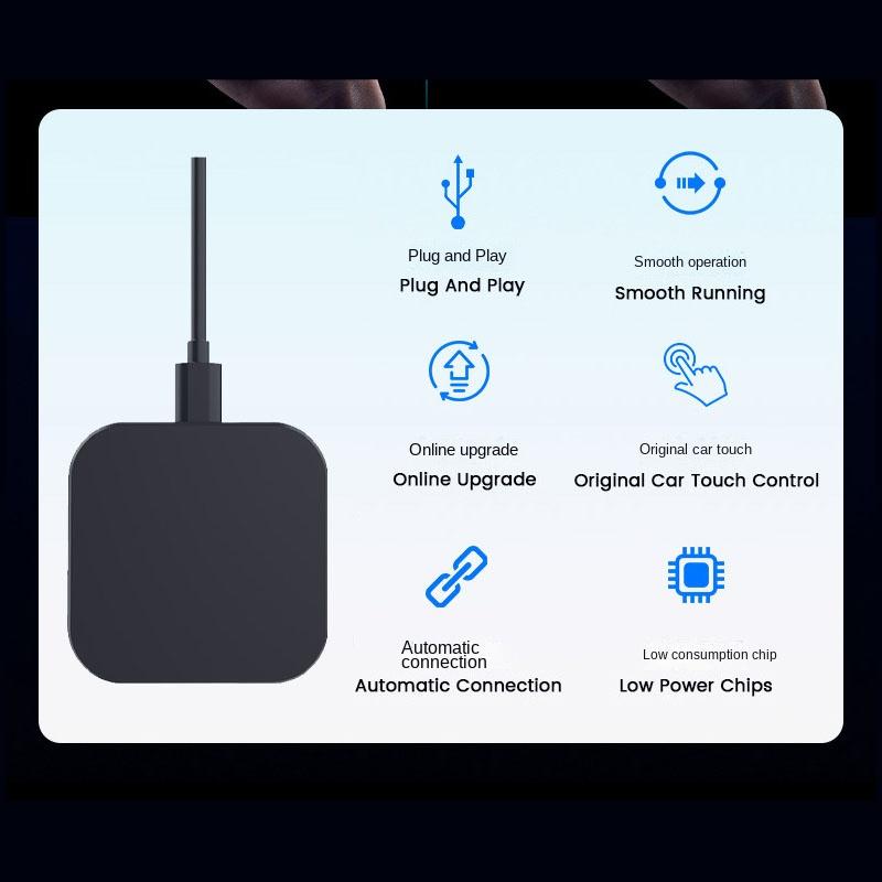 Mini 2 in 1 Wireless CarPlay USB Dongle Wired Android Auto AI Box Car Multimedia Player Type C Adapter Bluetooth Auto Connect