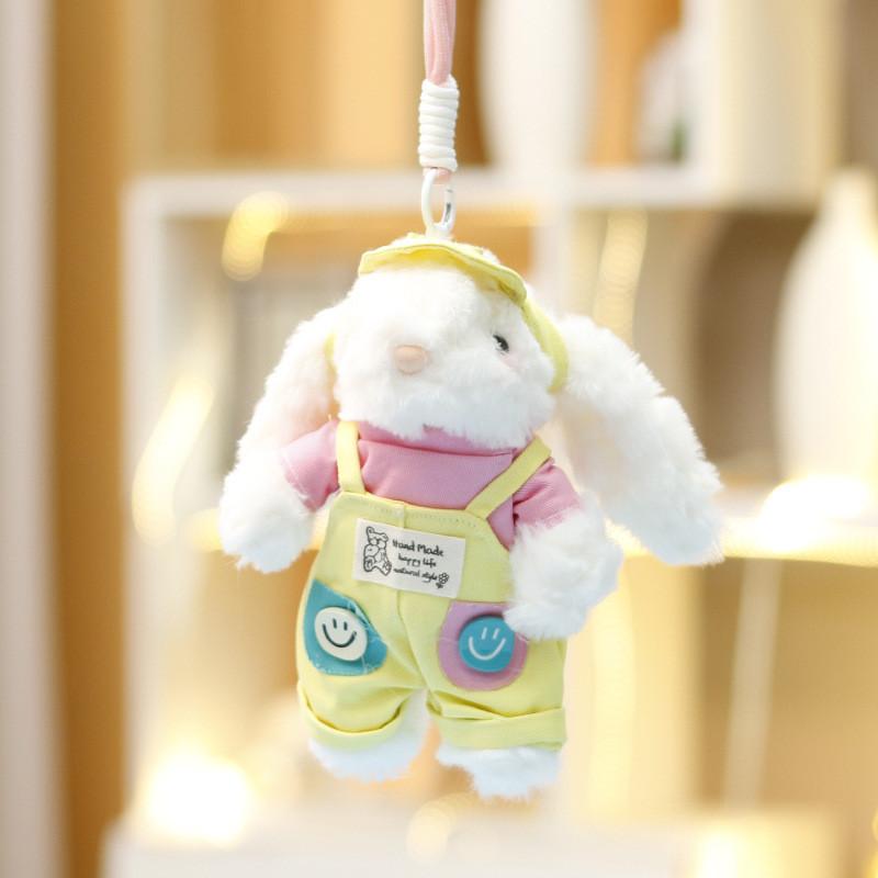 

Plush Toy Bunny Backpack Clip With Soft Short Pile Fabric For Girls And Boys Gift жёлтый