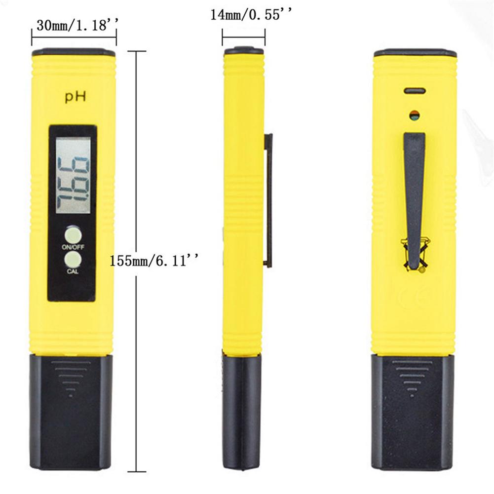 PH Meter Tester High Precision PH Value Water Quality Test Pen Portable Waterproof Multi-function Practical for Aquarium Pool