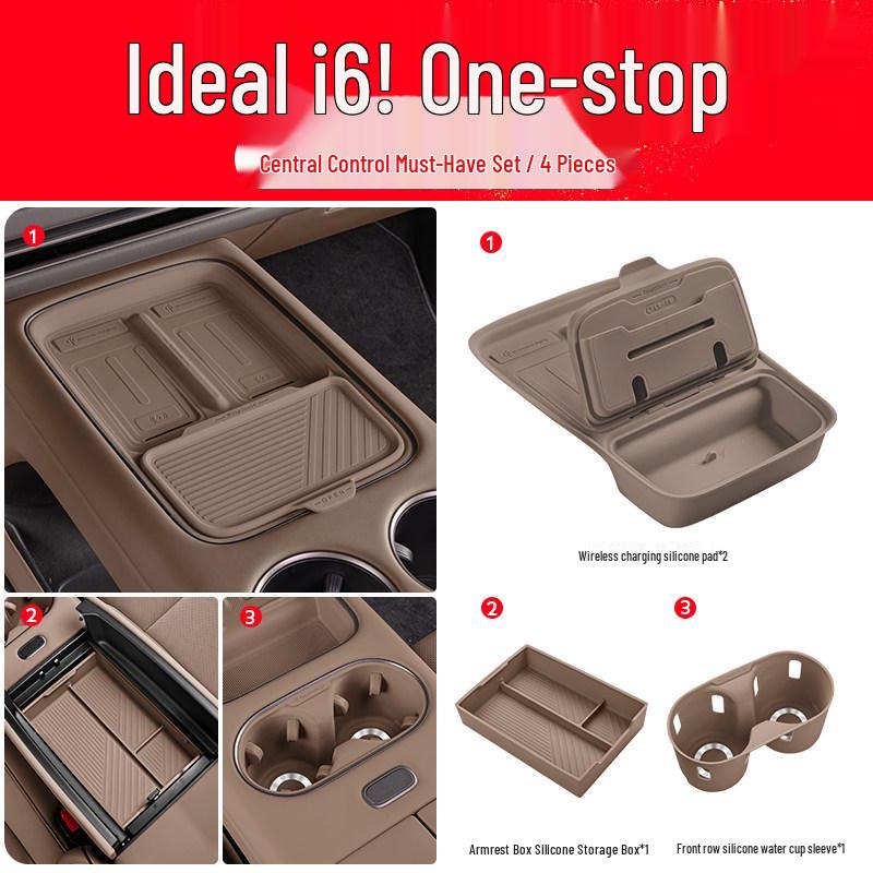 Ideal i6/i8 Front Drain Cup Holder Anti-slip Pad Car Interior Decoration Accessory