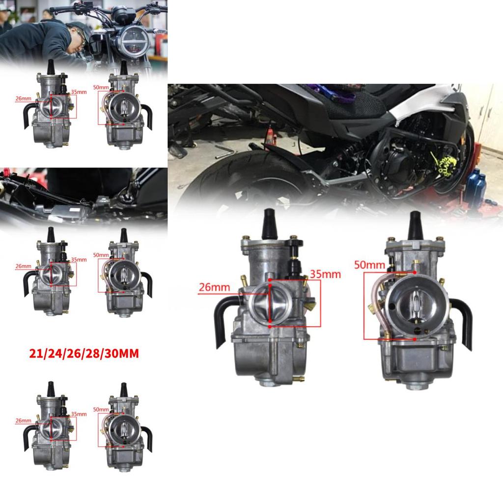 High Performance Pwk Carburetor With Interface Nozzle Available In 21 To 34mm Sizes For Atv And Utv Modifications