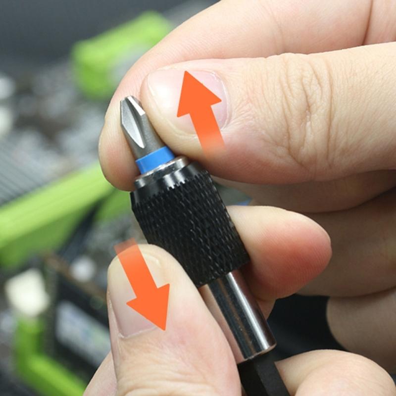 43Piece Magnetic Screwdriver Bit Set With Durability Alloy Steel SelfLocking Rod For Professional Industrial Use