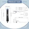 Toilet Flush Handle Replacement Kit with Chain High Performance Tank Repair for GP1229656 K-118899