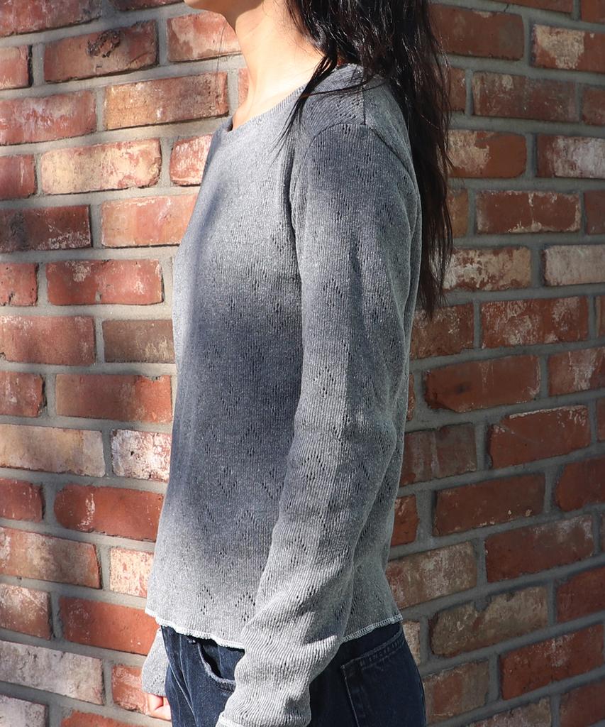 Keuluchi Punching Knit (Grey) Womens