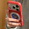 Red Background Blue Circle Mouse 360 Rotating Bracket Apple 17promax Mobile Phone Case Iphone1615