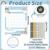 40 PCS Boho Reward Sticker Charts Rainbow Behavior Incentive Sticker Chart Classroom Stickers Chart for Kids Colorful Star Stickers Charts for Kids