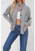 Women's Plus Size Solid Color Knitwear Cardigan with Stand-up Collar - New 2026 Collection