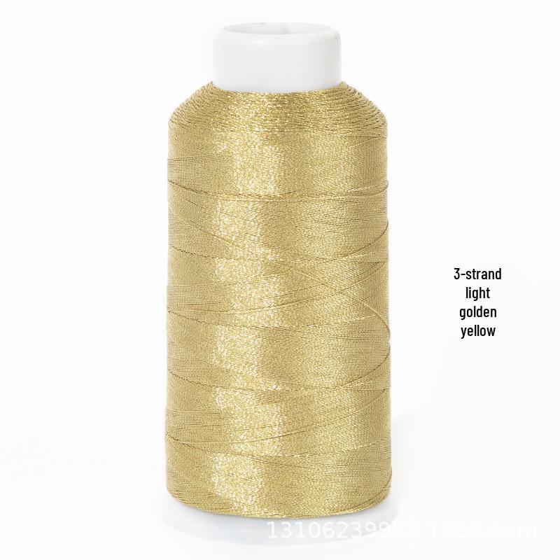 Multi-Strand Gold & Silver Weaving Thread for Colored Bracelets