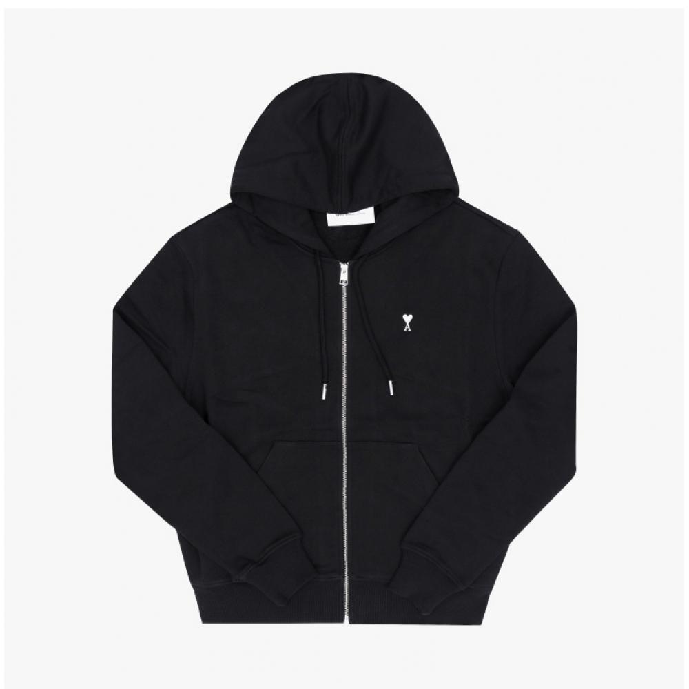 Ami Herren S De Queue Kleines Herz Logo Reißverschluss Hoodie hSw765 730 045