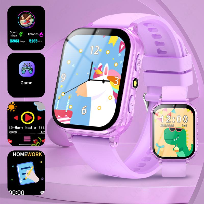 Children's Smart Watch Age 3-12 Years Old Kid Watch Learning Game Camera Video Audio Story Child Smartwatch Girl Boy Gift