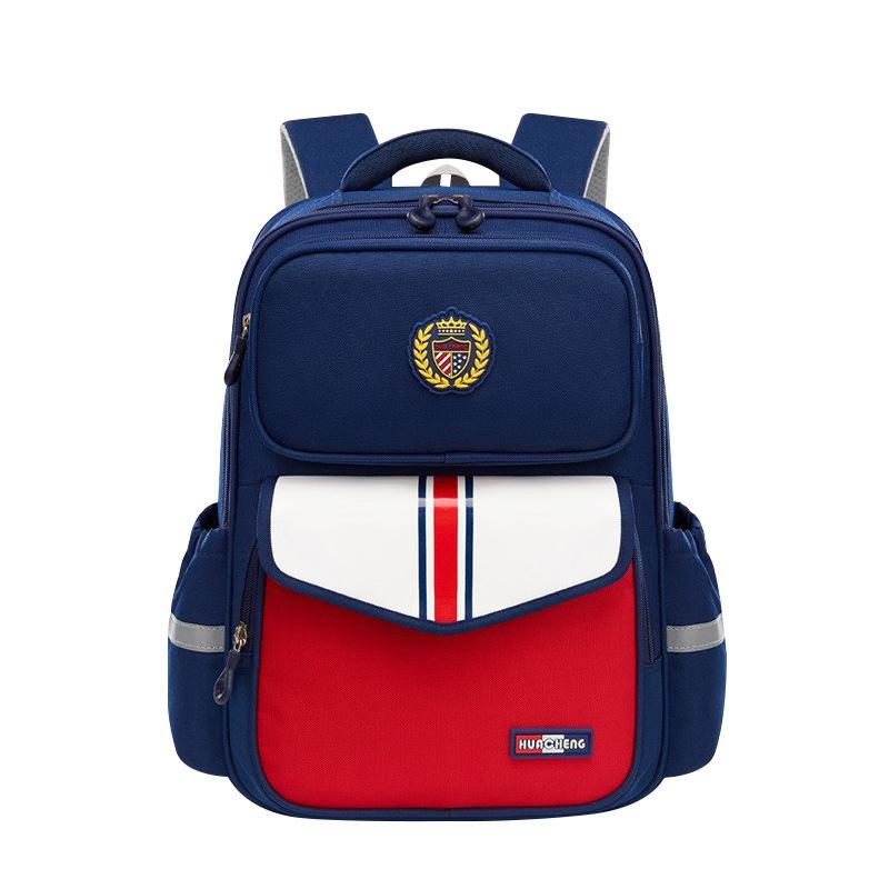 Trendy England School Bags for Primary School Students Grade 1-3-6 Scientific Spinal Protection Oxford Waterproof Backpack Unisex Multi-layer Book Bag