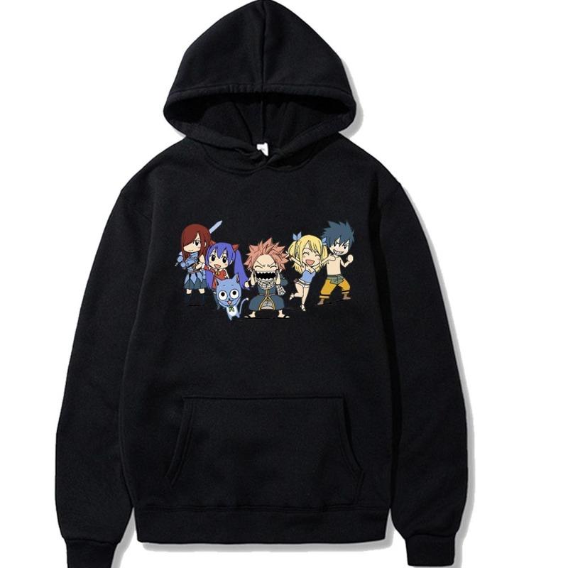 

Japanese Animation Fairy Tail Hoodies Boys Harajuku Girls Fancy Music Gift Casual Loose Comfortable Sweatshirt S