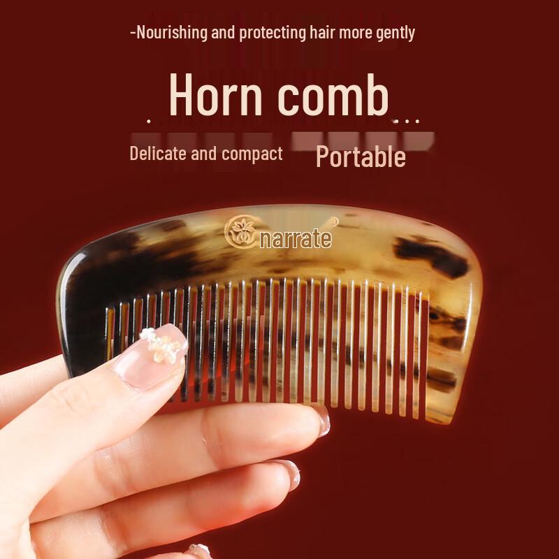 Zhixu Natural Ox Horn Massage Comb