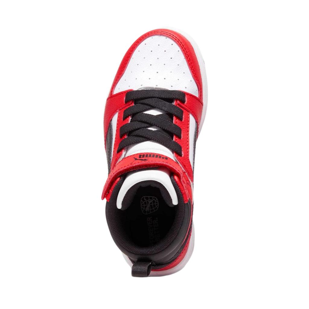 Puma Rebound Mid Kids Sneakers Kids Sneakers Red White 393832-03